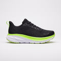 MOOVON Drift Max 01 running shoe, Black / Volt, side view